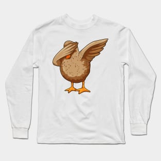 Duck at Hip Hop Dance Dab Long Sleeve T-Shirt